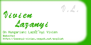 vivien lazanyi business card